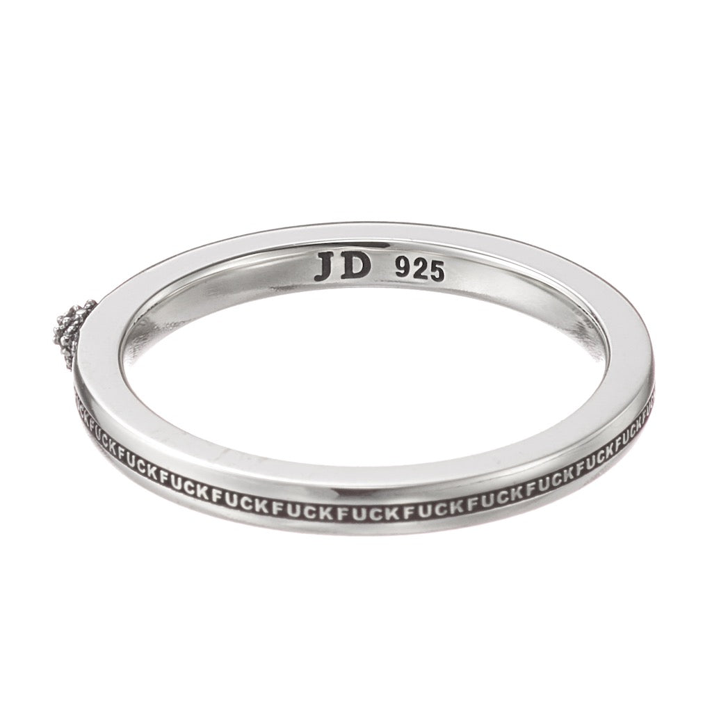 D-CIPHER RING 'FUCK'