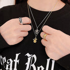 LOVE WARRIOR/CROWN NECKLACE