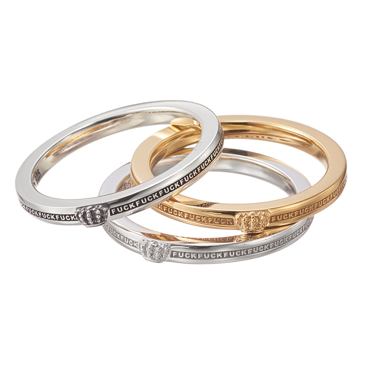 D-CIPHER RING 'FUCK'